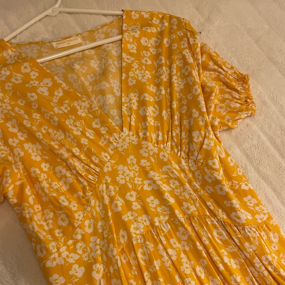 Yellow Floral Maxi Dress